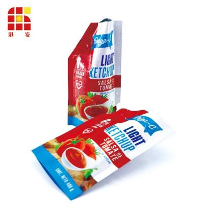 China Hot Filling 250ml Spout Doy Moisture Proof Aluminum Standup Pack For Tomato Sauce Pouch Bag Liquid Food Approved for sale