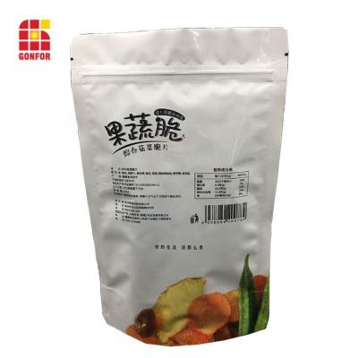 China Custom Doypack Pouch Moisture Proof Aluminum Zipper Pouch Printing Packaging Packing Bags For Dried Fruits for sale