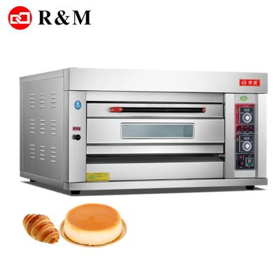 China Industrial Synchronized Single Deck Gas Ovens for Baking Cupcakes, Large Bread Pizza Bakery Oven for Cupcakes Bakery Baking Equipment for sale