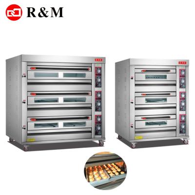 China Big Synchronized Gas Baguette Baking Bread Baking 3 Deck Oven Bakery Machines Bakery Machines for sale