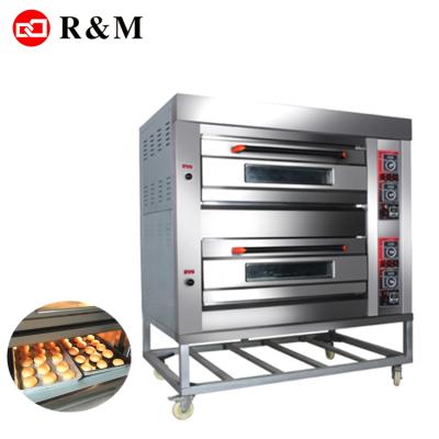 China Timed 2 Deck 4 Trays Gas Bakery Machines Bread Industrial Gas Bread Baking Oven, Gas Baking Oven India for sale