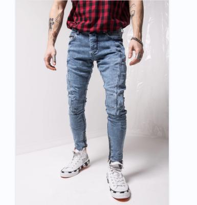 China 2021 winter breathable hot sale long breeches plus size men high quality jeans shape men's hip hop jeans for sale