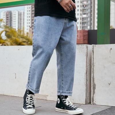 China 2022 new design cheap half jeans pants men plus size breathable loose straight pants for men for sale