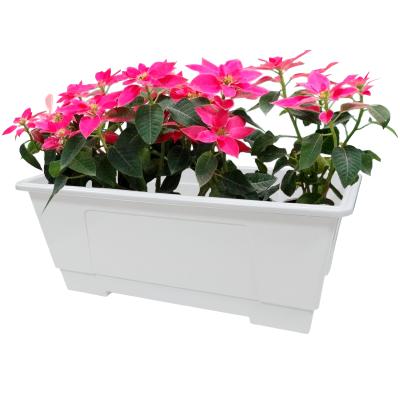 China Wholesale Well Designed Plastic Wall Hanging Flower Pots Easily Assembled Watering Fence Pattern With Filter Customized Garden Pot for sale