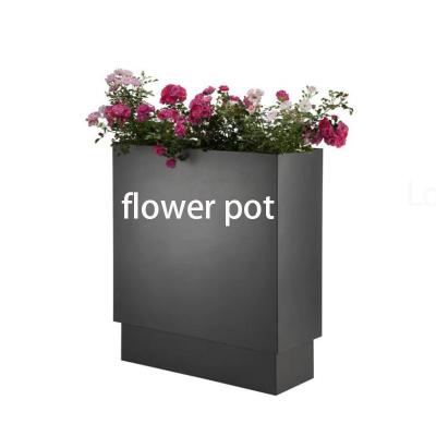 China Modern Indoor Gray Plastic Giant Giant Planter Smart Plants Pot Flower Pots For Living Room for sale