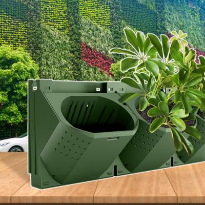 China Decoraive Beautiful and Clean Air Plastic Eco-friendly Australia Green Wall Plant Planting Box Balcony Outdoor Vertical Garden Wall for sale