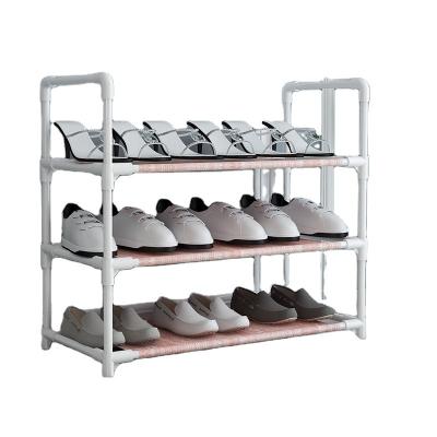 China New Modern Trends Modern Design Shoe Storage Tower Shelf Metal Housewares Online Stackable Shoe Rack for sale