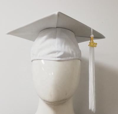 China Adult School Wholesale Sublimation Graduation Hat With Tassel In Stock for sale