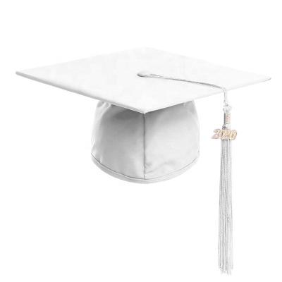 China Wholesale Kindergarten School Kindergarten Sublimation Graduation Cap White Tassel for sale