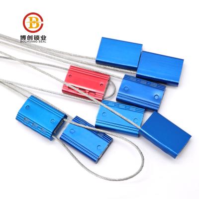 China BCC207 Supermarkets Seal Pad Security Cable With Lock Cable Multi Seal Meter Cable Lock Seal for sale