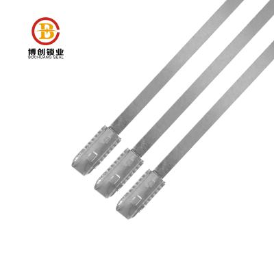 China Spoil proof BCS104-metal strap seal for cartons adjustable security metal strap to seal customized logo metal seal for sale