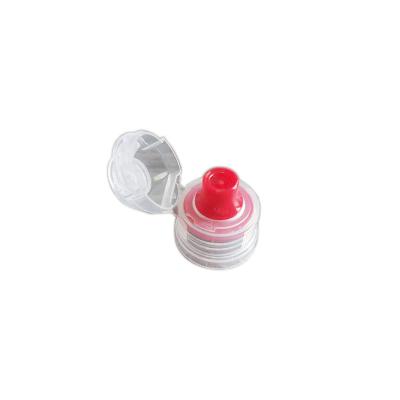 China Non Spill 28Mm Sport Plastic Water Bottle Drinking Lids, Caps, Closures Flip Top Cap Plastic Sport Cap for sale