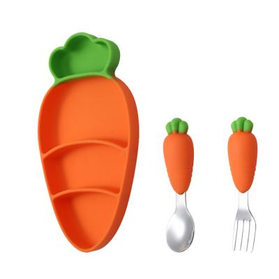 China Personalized Minimalist Children's Tableware Radish Shape Layered Lunch Box Can Be Customized LOGO for sale