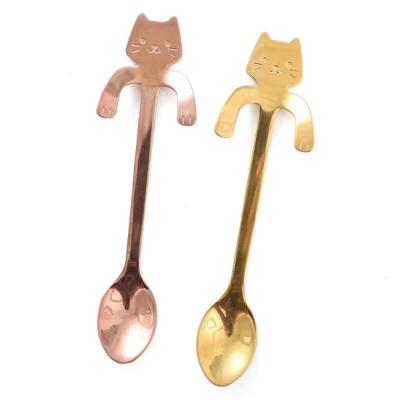 China Factory viable custom anti-drop UDIR mug hanging cat spoon can drink coffee can be customized LOGO for sale