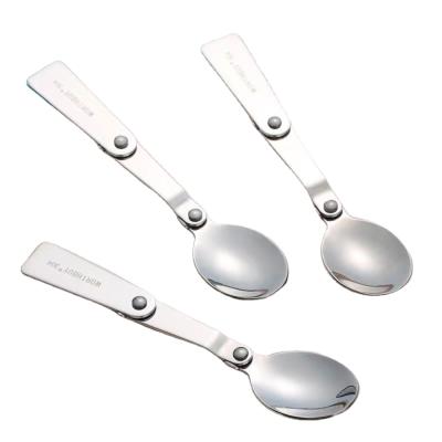 China UDIR factory viable custom personalized foldable spoon simple, easy to carry, customizable LOGO for sale