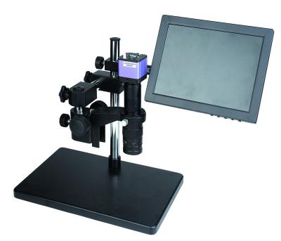 China New attractive monocular optical microscope video microscope with 14Mp camera and 11