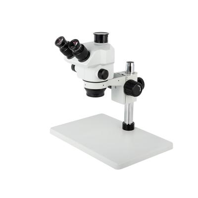 China Trinocular Zoom Microscope 7x-60x Stereo Microscope For Phone Repair 76mm for sale