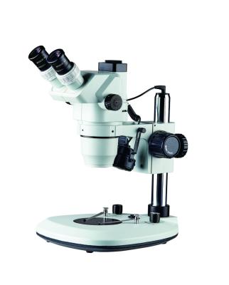 China 6.7x-45x Trinocular Zoom Stereomicroscope With Pole Stand LED Illumination 510x360x300mm for sale