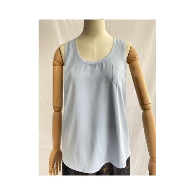 China New breathable minimalist fabric ladies pocket tank. for sale