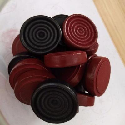 China 1.38 in. wooden checker red and black. replacement wooden diameter checkers for sale