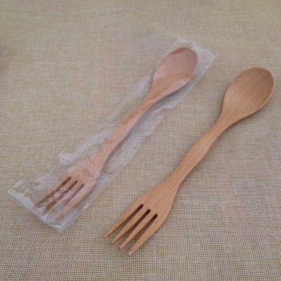 China Viable Dual Use Wooden Spoon and Fork for sale