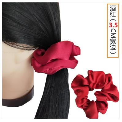 China Luxurious fashion 100% satin silk headband, elastic headband color can be customized for sale