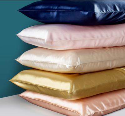 China 100% pure anti-static mulberry silk pillowcase for bedding wrap style 36 colors customizable pillowcase 70*53cm for sale