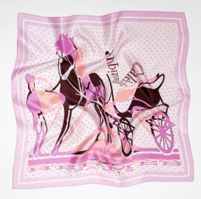 China New Product Customization Square 53*53cm Square 100% Silk Scarf Digital Printing Accept Customization for sale