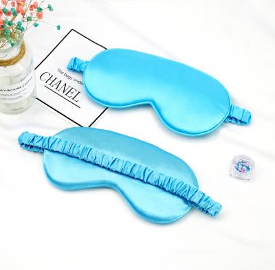 China Eye Mask New Design Sleep Silk Eye Mask With Elastic Band Logo Breathable Custom Travel Silk Eye Mask for sale