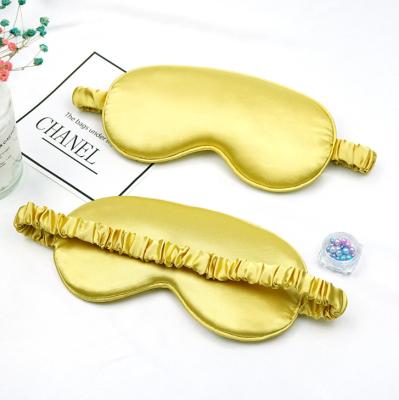 China Luxury Fashion Eye Mask 24 Various Colors Silk Styles Can Be Customized Silk Elastic Band Travel Sleep Eye Mask for sale