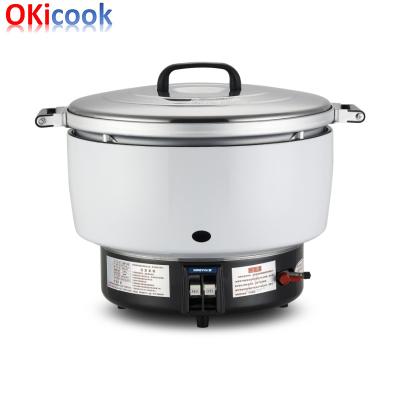 China Okicook commercial 15 quart 50 cup commercial non-stick rice cooker large capacity rice cooker gas for sale