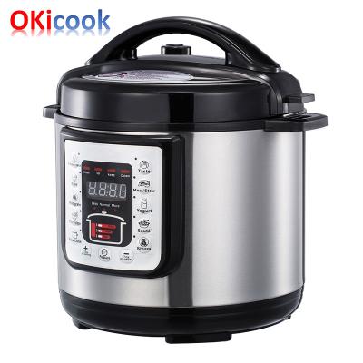 China One piece 6 liter pressure pot commercial instant automatic stainless steel pressure cooker electric one piece for business for sale