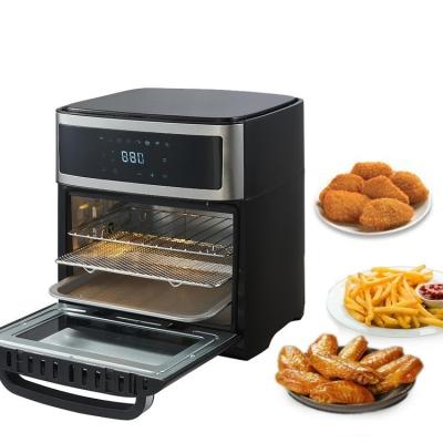 China Hotel 14L 2200W Stainless Steel Electric Air Fryer Oven Electric Home LCD Digital Touch Screen 8 in 1 Multi Function Oven for sale