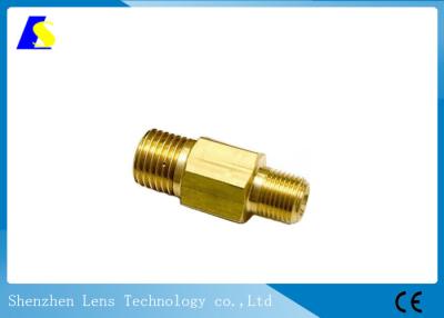 China Threaded Rod Cleaning Rod Adapters Brass Material Hydraulic Type Gold Plated Surface for sale