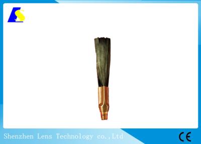 China Carbon Cleaning Brush Copper Head Carbon Fiber Cleaning Brush Customized Thread Size For Welding for sale