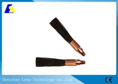 China Tapered Thread M6/M8 Fiber Brush , Conductive Brush High Temp Resistant for sale