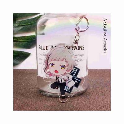 China Anime Acrylic Glitter Key Chain Jewelry Pendants Custom Acrylic Pendant for sale