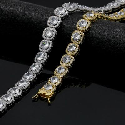 China Hiphop 2022 fashion hip hop diamond Cuba necklace jewelry custom for sale