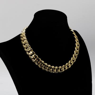 China Light luxury and simple style Top Jewelry Necklace Hip Hop Necklace Jewelry Miami Curbside Cuban Chain Necklace for sale