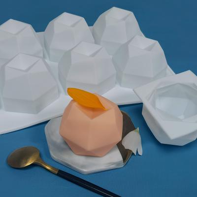 China Diamond Shaped Mousse Molds Viable 3d Silicone Cake Mold For Bakery Pastry Baking Tools Sweet Dessert Tools for sale