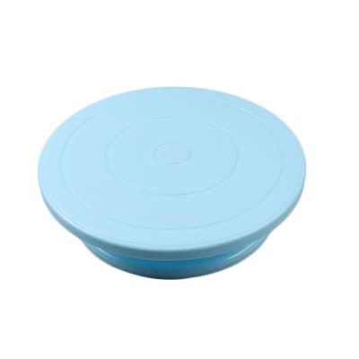 China Sustainable Baking Tool Cake Plastic Turntable Rotating Round Cake Stand Non-slip Cake for sale