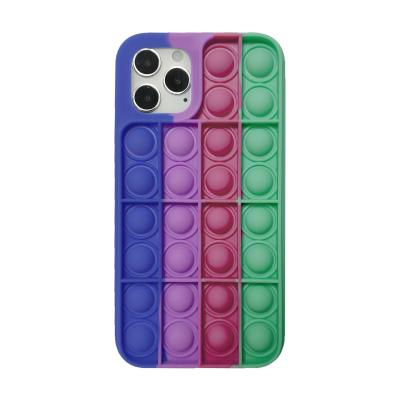 China Anti-Fall Amazon Hit The Pops The Restless Game Phone Cover For Iphone 13 12pro 11 7 8 Max Plus 3d Candy Color Rainbow Silicone Phone Case for sale