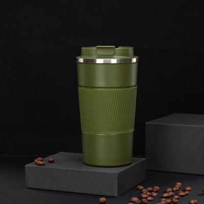 China Viable Portable Double Wall Insulated Stainless Steel Travel Logo Coffee Mug Vacuum Thermos Custom Coffee Mug for sale