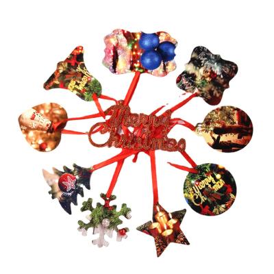 China Popular Selling Christmas Ornament Sublimation Christmas Tree Decoration Sublimation Christmas Ornament Blanks for sale