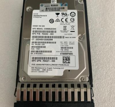 China Hdd J9F42A 787642-001 600G 12G SAS 15K 2.5 MSA SERVER HDD HARD DISK DRIVE for sale