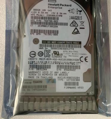 China Hdd 785069-B21 785411-001 900G 10K SAS 12G 2.5 SERVER HDD HARD DISK DRIVE for sale