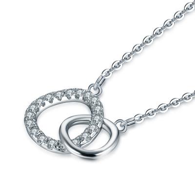 China Wholesale CLASSIC Trendy Minimalist Classic Unisex Men Women Chains Customize Rhodium Plated CZ Customized 925 Sterling Silver Necklace for sale