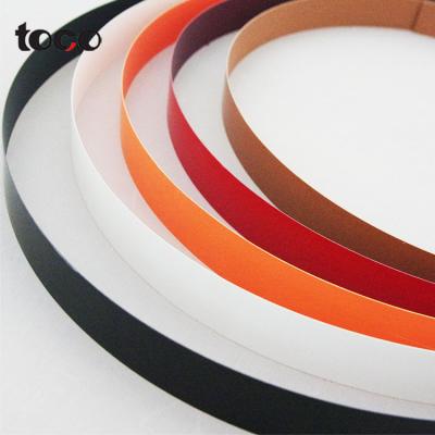 China PVC Toco Three Mm ABS Pvc Edging Strip Edge Banding Dark Edge Strip One Side Strip for sale