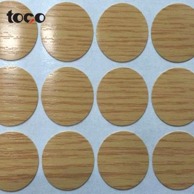 China TOCO Furniture Hardware Accessory Self Adhesive Plastic Capfix For Hundreds Of Furniture Texture Sticker Cover Screw Holes Color Option for sale