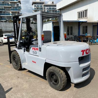 China Building Material Shops Used Forklift Two Door Frame Tcm FD50 Forklift Raise 3m 5ton Used Auto Lift for sale